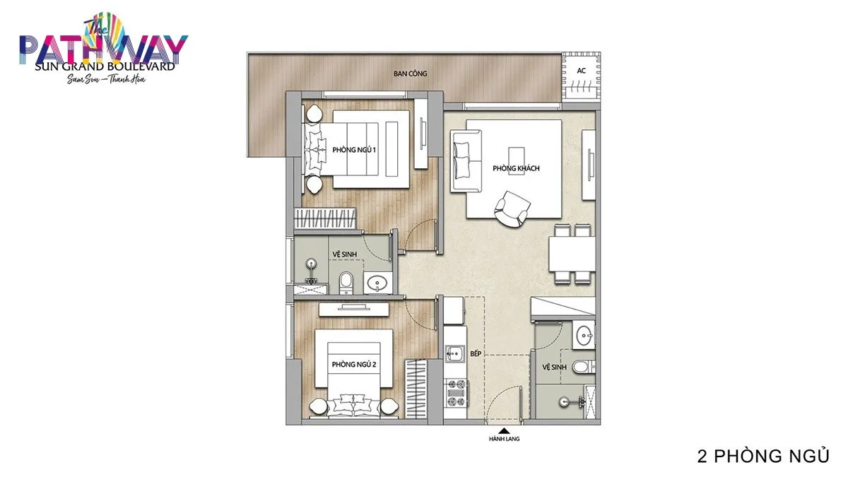 Thiết kế Villa 2 phòng ngủ