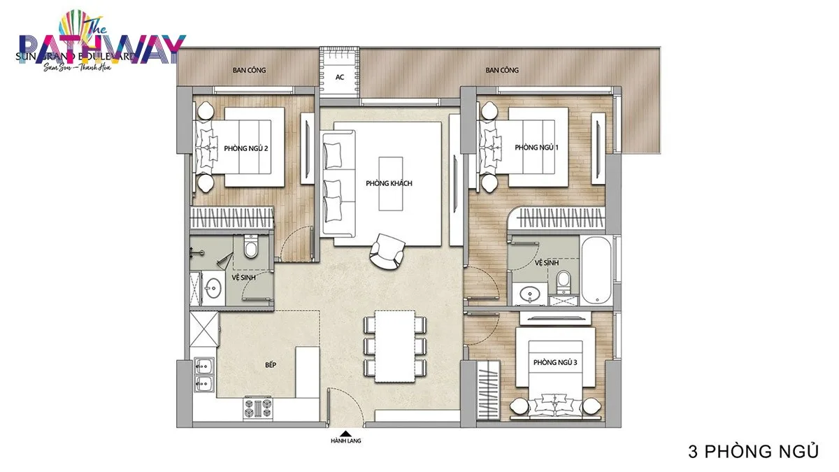 Thiết kế Villa 3 phòng ngủ